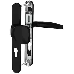 MS Beschläge Schmalrahmengarnitur 8-72mm Schwarz Türdrücker Knopf/Drücker Türstärke 55-70mm