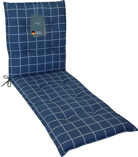 LILENO HOME Sonnenliege Auflage 1er Set in blau von DiscountDeal24