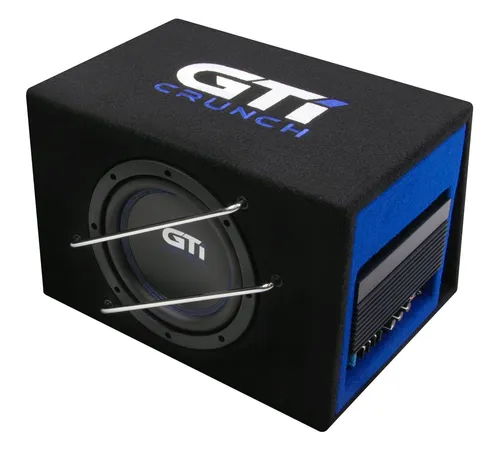 GTi800A Aktiv-Subwoofer-System - Car-HiFi-Lautsprecher mit 20 cm Subwoofer, 200 Watt RMS und Bass Boost bis 12 dB für kraftvollen Klang im Auto.