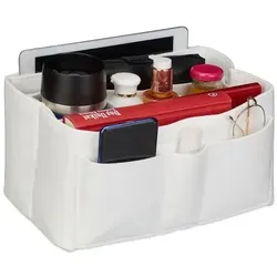 Relaxdays Taschenorganizer Handtasche Filz weiß Weiß