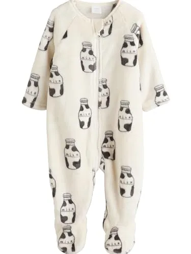 NEXT Baby Baby Schlafanzug aus Fleece Weiß 68-74