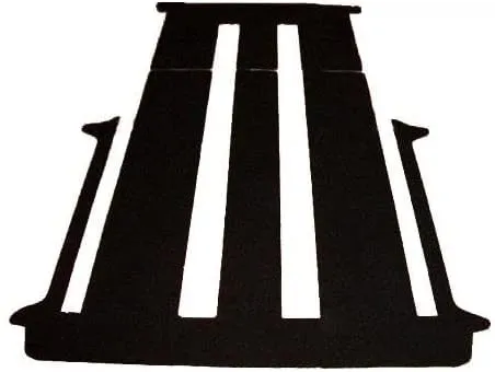 Gastraum und Kofferraum Teppich passend für für VW T6 Multivan Modell ab 7/2015 mit 2 Schiebetüren und mit Schiebetisch (breite Schienen in der Mitte) 2-teiligDSX581582