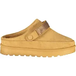 LAURA BIAGIOTTI Damen-Winter-Clogs, Braun, Größe 40 - Hausschuhe mit kuscheligem Pelz und verstellbarer Schnürung, perfekt für gemütliche Winterabende zu Hause.