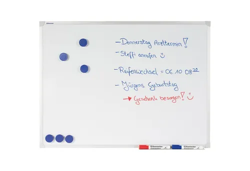 Soennecken Magnettafel Whiteboard 4816 - 80x60cm, magnethaftend und lackiert - Magnettafel in weiß, ideal für kreative Ideen und Organisation, perfekt für Büros und Schulen.