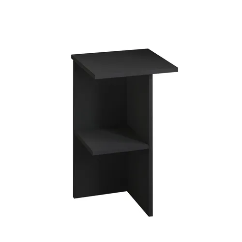 Nachttisch Anthrazit mit Melaminbeschichtung - Stylischer Nachttisch in Anthrazit, gefertigt aus 100% Melaminbeschichteter Spanplatte. Kompakt mit 36x60x36 cm, ideal für jedes Schlafzimmer. Bietet Platz für Ihre Nachttischlampe und persönliche Gegenstände.