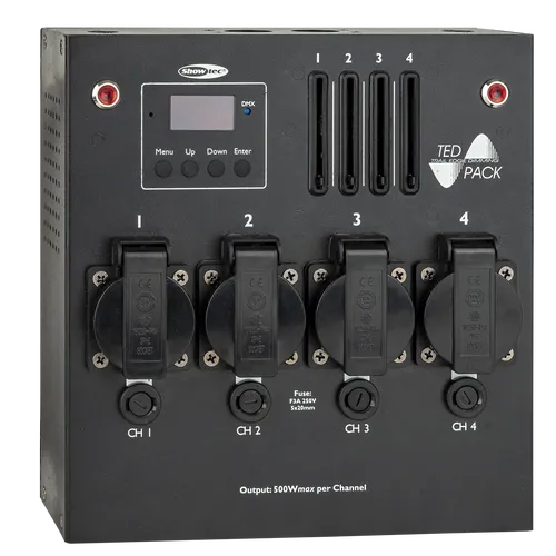 SHOWTEC TED Pack LC 4-Channel Dimmer Pack with local control 4-Kanal Dimmerpack