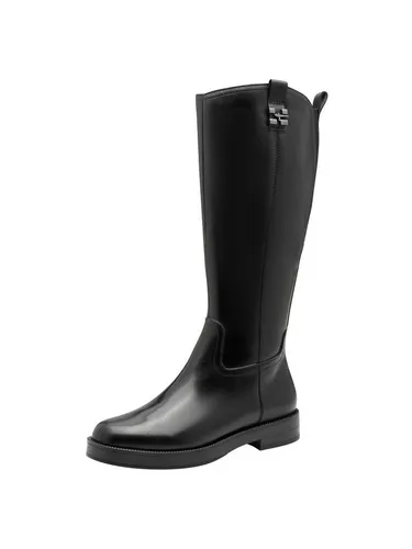 Tamaris Damen Elegante Stiefel 1-25522-45 Schwarz - Größe 37 - Elegante Stiefel aus hochwertigem Leder mit TOUCH-IT Technologie für optimalen Tragekomfort. Ideal für die Freizeit, mit leicht gefüttertem Innenmaterial und abriebfester Sohle.