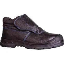 Hase Schweißerstiefel S3 Toledo Größe 45, schwarz - Schweißerstiefel aus robustem Rindleder, hitzebeständige Gummi-Laufsohle und Stahlkappe für optimalen Schutz. Ideal für Schweißarbeiten und Industrieeinsätze.