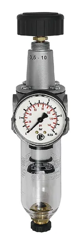 Filterregler »Standard« mit Polycarbonatbehälter - Druckluftzubehör mit 40 μm Filter, max. 16 bar, ideal für präzise Druckregelung und effiziente Luftaufbereitung in Druckluftsystemen.