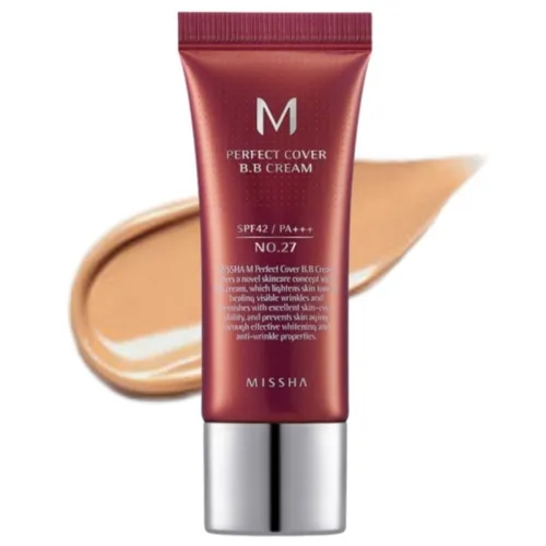 Missha M Perfect Cover BB Cream Farbton Honey Beige Nr. 27 EU, 20 ml