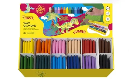Jovi Wax Crayons Jumbo Wachsmalstifte, 300 Farben von Jovi