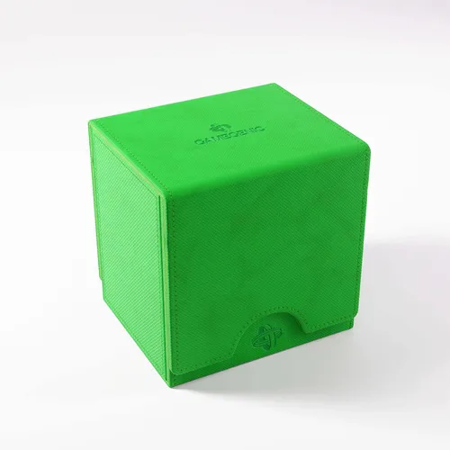 Gamegenic Sidekick PRO 100+ XL Green - Brettspielzubehör für bis zu 100 doppelt gesleevte Karten, inklusive Slide Card Case mit UV-Schutz und zusätzlicher Schublade für Tokens, ideal für alle TCGs.