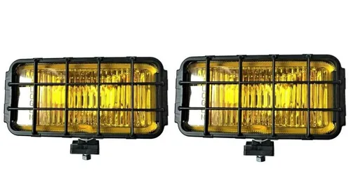 2x H3 Halogen Gelb Nebelscheinwerfer 12V 24V Zusatzscheinwerfer 195x95x82 mm