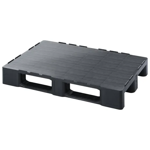 WETEC ESD-Palette mit geschlossenem Deck – 1200x1000mm - Die geschlossene ESD-Palette sorgt für sicheren Transport und Lagerung empfindlicher Waren. Ihr glattes Deck ermöglicht einfache Reinigung, während das elektrisch-leitfähige Material vor unerwünschten Aufladungen schützt.