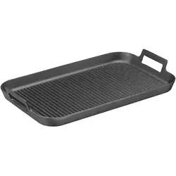SKEPPSHULT Grillplatte Noir - 40 x 25 cm aus Gusseisen - Pfannen, ideal zum Grillen auf allen Herdarten, speichert die Wärme optimal für ein perfektes Grillergebnis.