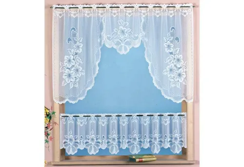 Weckbrodt Scheibengardine Provance, 2-teiliges Set in weiß von Weckbrodt