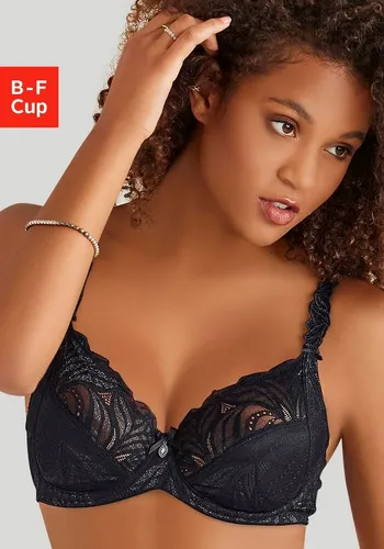 Nuance by Lascana Bügel-BH aus floraler Spitze mit verzierten Trägern, Dessous