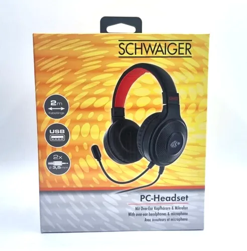 Headset PC Kopfhörer Over Ear Mikrofon 3,5mm Klinke Mikrofon RGB Gaming G291