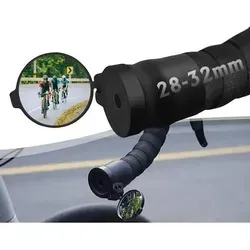 Fahrradspiegel Lenker Rückspiegel klappbar 360 gebogenem Lenker