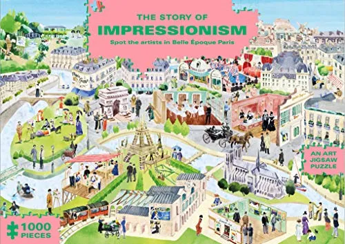 The Story of Impressionism - 1000 Teile Kunst-Puzzle, entdecken Sie die Welt der Impressionisten mit historischen Fakten und atemberaubenden Details
