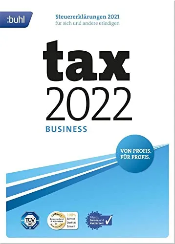 Tax 2022 Business Software für Steuerjahr 2021 von Buhl Data Service