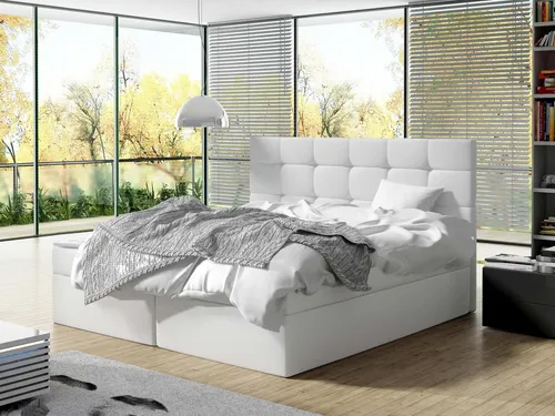 MIRJAN24 Boxspringbett Luanda mit Bettkästen - Bequemes Boxspringbett mit Bonell-Matratze und Topper, ausgestattet mit zwei praktischen Bettkästen für zusätzlichen Stauraum. Ideal für stilvolle Schlafzimmer.