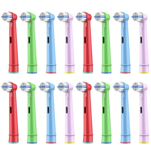 Stück Kinder Aufsteckbürsten kompatibel mit Braun Oral B Kinder elektrische Zahnbürste, Ultra weiche Borsten. 16