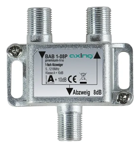 Axing BAB1-008P 1fach Abzweiger/ 8 dB/ 1218MHz von AXING