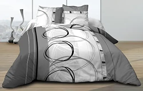 Le linge de Jules Bettwäsche, 160 x 200 cm, Baumwolle, Grau