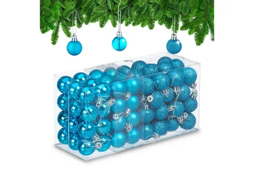 Weihnachtsbaumschmuck Silber von Relaxdays