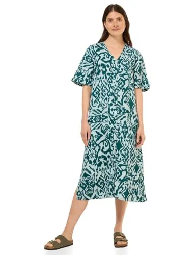CECIL Midikleid mit Allover Print in Grün in grün von CECIL
