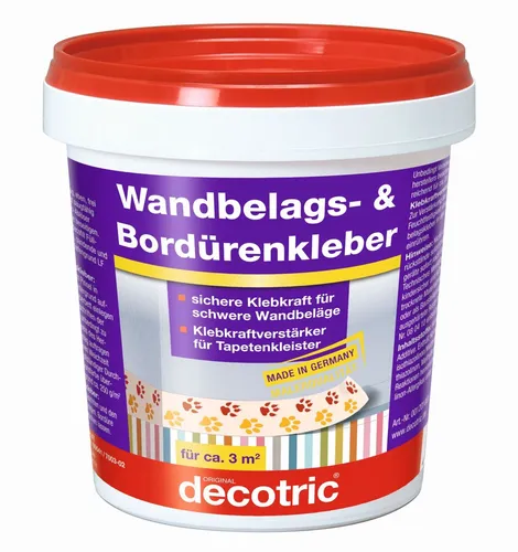 Wandbelagskleber Bordürenkleber Klebkraftverstärker - decotric - 750g