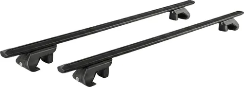 Dachbox VDPMAA460 460Ltr schwarz glänzend abschließbar + Dachträger CRV120NERO kompatibel mit Hyundai Matrix (5 Türer) 2001-2010