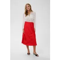Rock LodisaSZ Satin Midirock für Damen - Eleganter Satin-Midirock mit gerader Passform und elastischem Bund. Ideal für vielseitige Outfits, ob im Alltag oder zu besonderen Anlässen. Verleiht jedem Look eine feminine Note.