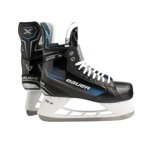 Bauer X Eishockey Schlittschuhe Senior - 44 1/2 - Eislauf-Schlittschuhe für Erwachsene, mit hervorragender Passform und optimaler Unterstützung für schnelles Spiel auf dem Eis.