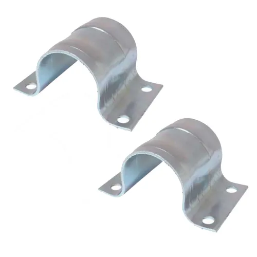 Mastschelle Halterung Stahl verzinkt Zusatzklemmriefen Rohr 48-50mm 2er Set