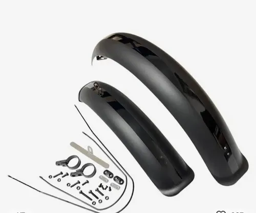 Fat Bike 20-24-26 Zoll Kunststoffschutzbleche glänzend schwarz   110 mm breit