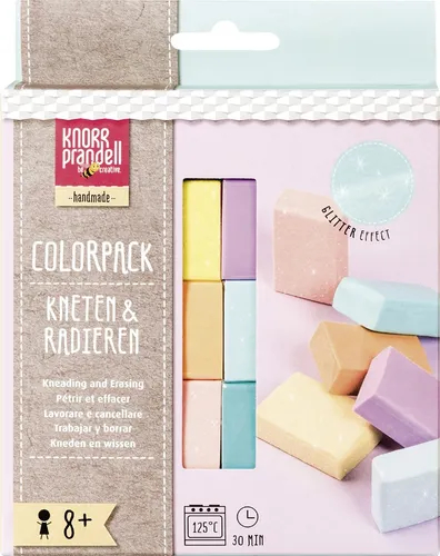 KNORR prandell Modelliermassen-Set Kneten & Radieren Pastell