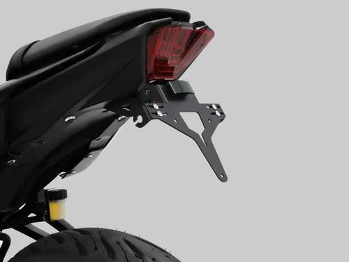 ZIEGER Kennzeichenhalter für Yamaha MT-07 (RM33) BJ 2021-24 - Hochwertiger ZIEGER Kennzeichenhalter für Yamaha MT-07, pulverbeschichtet und witterungsbeständig. Verstellbarer Neigungswinkel und einfache Montage ohne Verkleidungsänderung. Ideal für eine sportliche Optik.