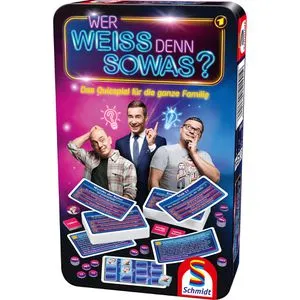 Schmidt-Spiele Kartenspiel Wer weiss denn sowas, ab 8 Jahre, Metalldose, 2-10 Spieler