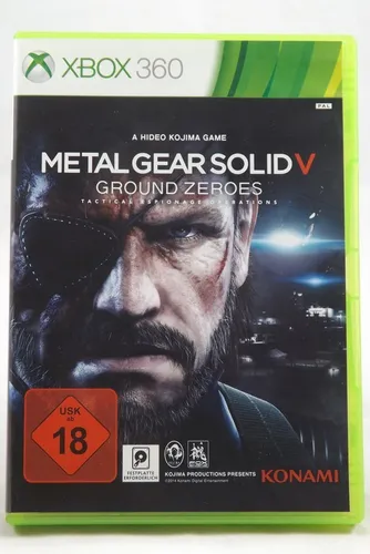 Metal Gear Solid V: Ground Zeroes für Microsoft Xbox 360 - Neu - Action-Adventure Spiel aus der renommierten Metal Gear Serie, jetzt in OVP und für Gamer ab 18 Jahren, ideal für Xbox 360-Fans.