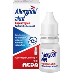 ALLERGODIL akut Augentropfen 6 ml - A-Arznei: Wirksame Linderung von Allergiesymptomen für schnelle Erleichterung bei Heuschnupfen und anderen Allergien.