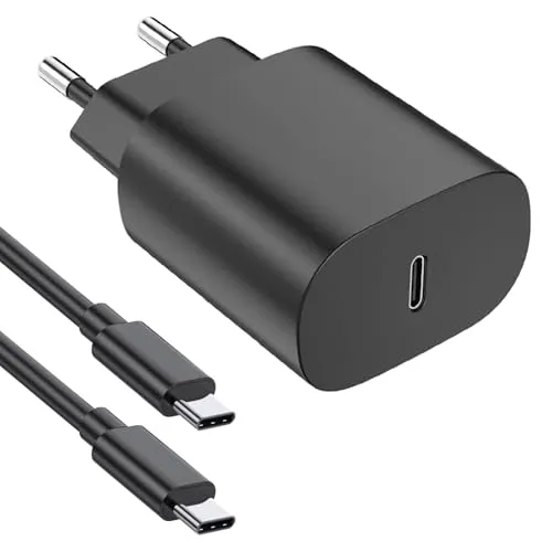 25W USB C Ladegerät für Samsung Galaxy S24 Ultra/S24/S23/S22/S21/S20/Note, Schnellladegerät USB C Netzteil Stecker Adapter mit Schnellladekabel USB C Ladekabel für Samsung Ladegerät USB C Fast Charger