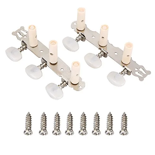 Tbest 3R 3L Gitarre Stimmwirbel Mechaniken Akustikgitarre Mechaniken Saitenschlüssel Metall Stimmgeräte Guitar Tuning Pegs Heads für Akustikgitarre Klassische Gitarre