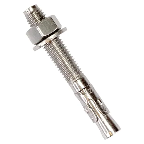 PRIOstahl® Ankerbolzen aus rostfreiem Edelstahl V2A Ankerschraube Schwerlastanker Bolzendübel (M10 x 100 mm, 1 Stück)