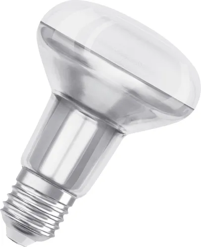 OSRAM STAR LED E27 R80 9,1W 670lm - Energiesparlampe mit warmweißem Licht (2700K), dimmbar und langlebig mit bis zu 20.000 Stunden Lebensdauer, ideal für Innen- und Außenbereiche.