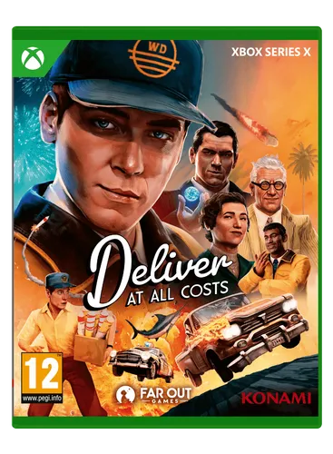 Deliver At All Costs - Microsoft Xbox Series X Rennspiel - Actionspiel mit 1950er-Jahre Ästhetik, erlebe chaotische Lieferungen in einer dynamischen Welt voller Zerstörung und einer packenden Geschichte.