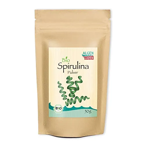 ALGENLADEN BIO Spirulina Pulver - 50 g | Superfood | Vegan