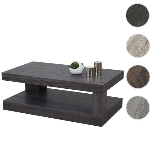 Couchtisch HWC-A32, Wohnzimmertisch mit 3D-Struktur - Tische & Stehtische, FSC-zertifiziertes Pappelholz mit einzigartiger 3D-Struktur und rutschfesten Bodenschonern für stilvolle Wohnzimmer.