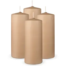 Bestlivings Stumpenkerzen, Beige, Naturmaterialien, 16 cm, Dekoration, Kerzen & Zubehör, Stumpenkerzen